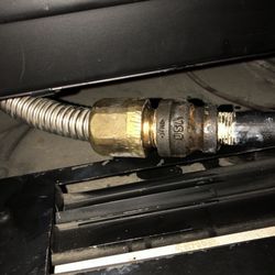 Guarino Plumbing Services - This is the leaky fireplace fitting that GPS was unable to repair.