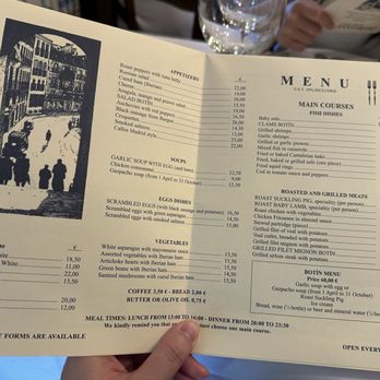Botín - Menu - Spanish Near Me - Madrid, M