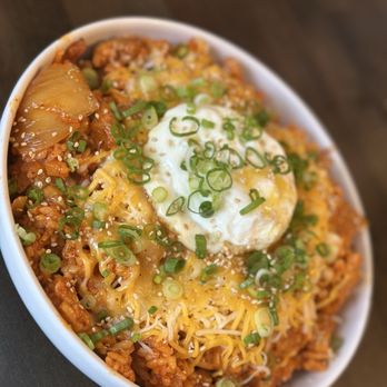 bb.q Chicken Jacksonville - Kimchi Fried Rice with Cheese - Korean Near Me - Jacksonville, Florida bb.q Chicken Jacksonville - Kimchi Fried Rice with Cheese - Korean Near Me - Jacksonville, Florida