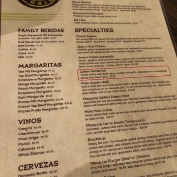 Margarita Grill - Menu - Bars Near Me - Pelham, Alabama Margarita Grill - Menu - Bars Near Me - Pelham, Alabama