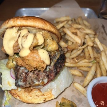 BJ's Restaurant & Brewhouse - Crispy Jalapeno Burger* 6/6/22 - New American Near Me - Reno, Nevada BJ's Restaurant & Brewhouse - Crispy Jalapeno Burger* 6/6/22 - New American Near Me - Reno, Nevada