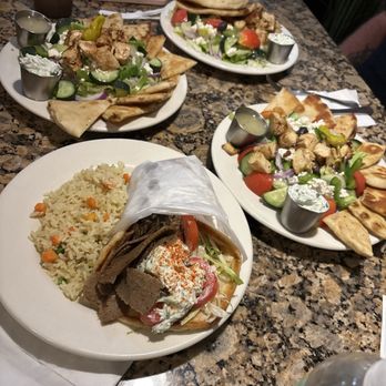 The Gyro Joint - Gyro sandwich, chicken dinner plate, Greek salads - Greek Near Me - Pompano Beach, Florida