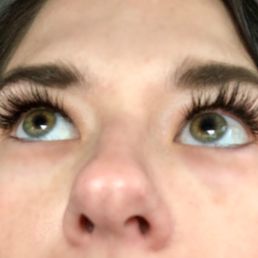 So full and wonderful. Cute style with length 11 lashes courtesy of Vivian. So full and wonderful. Cute style with length 11 lashes courtesy of Vivian.