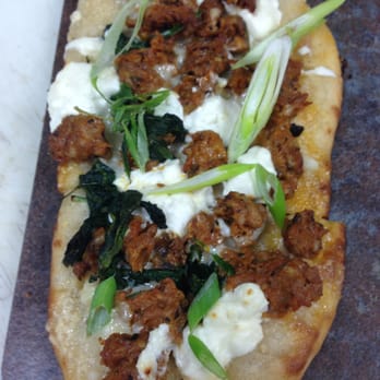 J Bistro Downtown - Stone Fired Chorizo Pizza With Goat Cheese... MMMmmm!! - New American Near Me - Sandusky, Ohio J Bistro Downtown - Stone Fired Chorizo Pizza With Goat Cheese... MMMmmm!! - New American Near Me - Sandusky, Ohio