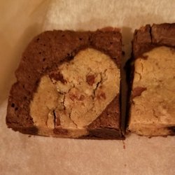 Domino's Pizza - Our last two pieces of the cookie/ brownie dessert.