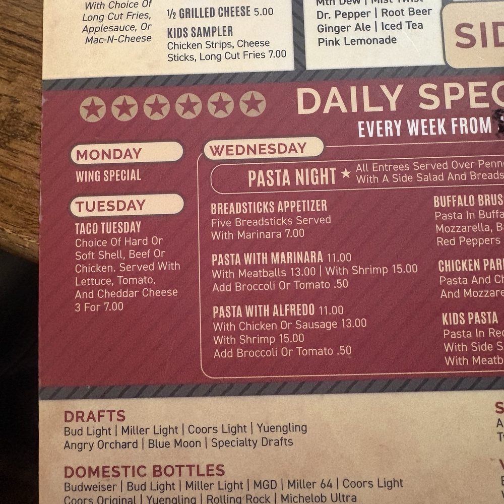 Griffith Tavern - Menu - Bars Near Me - Armagh, Pennsylvania Griffith Tavern - Menu - Bars Near Me - Armagh, Pennsylvania