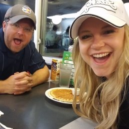 Fresh waffles with my brother! Fresh waffles with my brother!