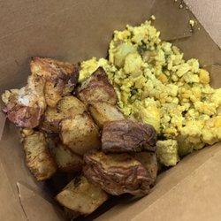 PCC Community Markets - Bothell - Potatoes and tofu scramble from hot foods area.