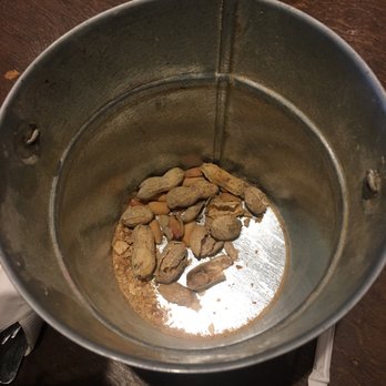 Logan's Roadhouse - No peanuts for us. Peanut bucket drained BEFORE our arrival. - Steakhouses Near Me - Pearl, Mississippi