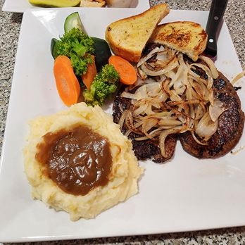 Tito's Diner - Liver and Onions with veggies and smashed potatoes. - American Near Me - Fredericksburg, Virginia