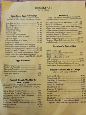 Menu photo 7 Grandmas Kitchen Monterey, CA