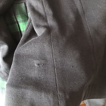 Elias Custom Tailoring - Holes from them removing pockets they weren't even supposed to remove anyway. Awful awful awful - Sewing & Alterations Near Me - Santa Monica, California Elias Custom Tailoring - Holes from them removing pockets they weren't even supposed to remove anyway. Awful awful awful - Sewing & Alterations Near Me - Santa Monica, California