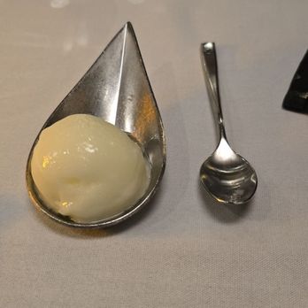 The Grove Steakhouse - Palate cleanser - lemon sherbet - Steakhouses Near Me - Alpine, California