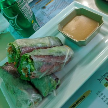 Mai's Kitchen - Nem Nuong Spring Rolls, sauce was runny and bland - Vietnamese Near Me - Union City, California