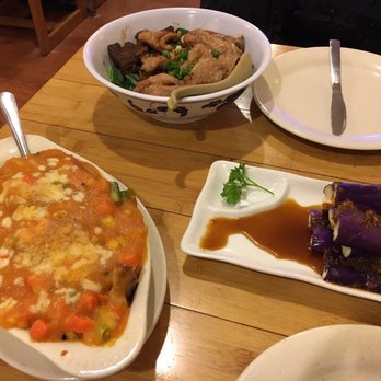 Taiwan Noodle - Pork chop and rice dish, eggplant, and Lo mein - Taiwanese Near Me - Albany, New York Taiwan Noodle - Pork chop and rice dish, eggplant, and Lo mein - Taiwanese Near Me - Albany, New York