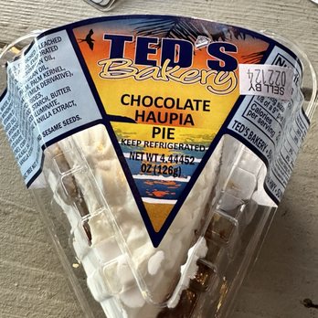 Ted's Bakery - Chocolate Chantilly Haupia Pie - Bakeries Near Me - Haleiwa, Hawaii
