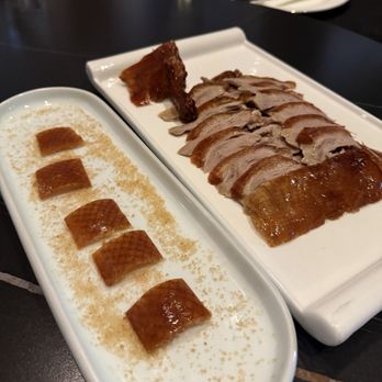Lao Sze Chuan - Half Peking Duck -with duck skin in brown sugar - Szechuan Near Me - North Bethesda, Maryland Lao Sze Chuan - Half Peking Duck -with duck skin in brown sugar - Szechuan Near Me - North Bethesda, Maryland