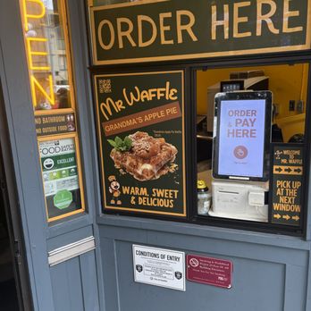 Mr. Waffle - Street side Ordering window - Waffles Near Me - Seattle, Washington Mr. Waffle - Street side Ordering window - Waffles Near Me - Seattle, Washington