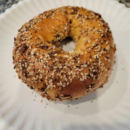 Everything bagel . This is so good. Love that they have bagels now Everything bagel . This is so good. Love that they have bagels now