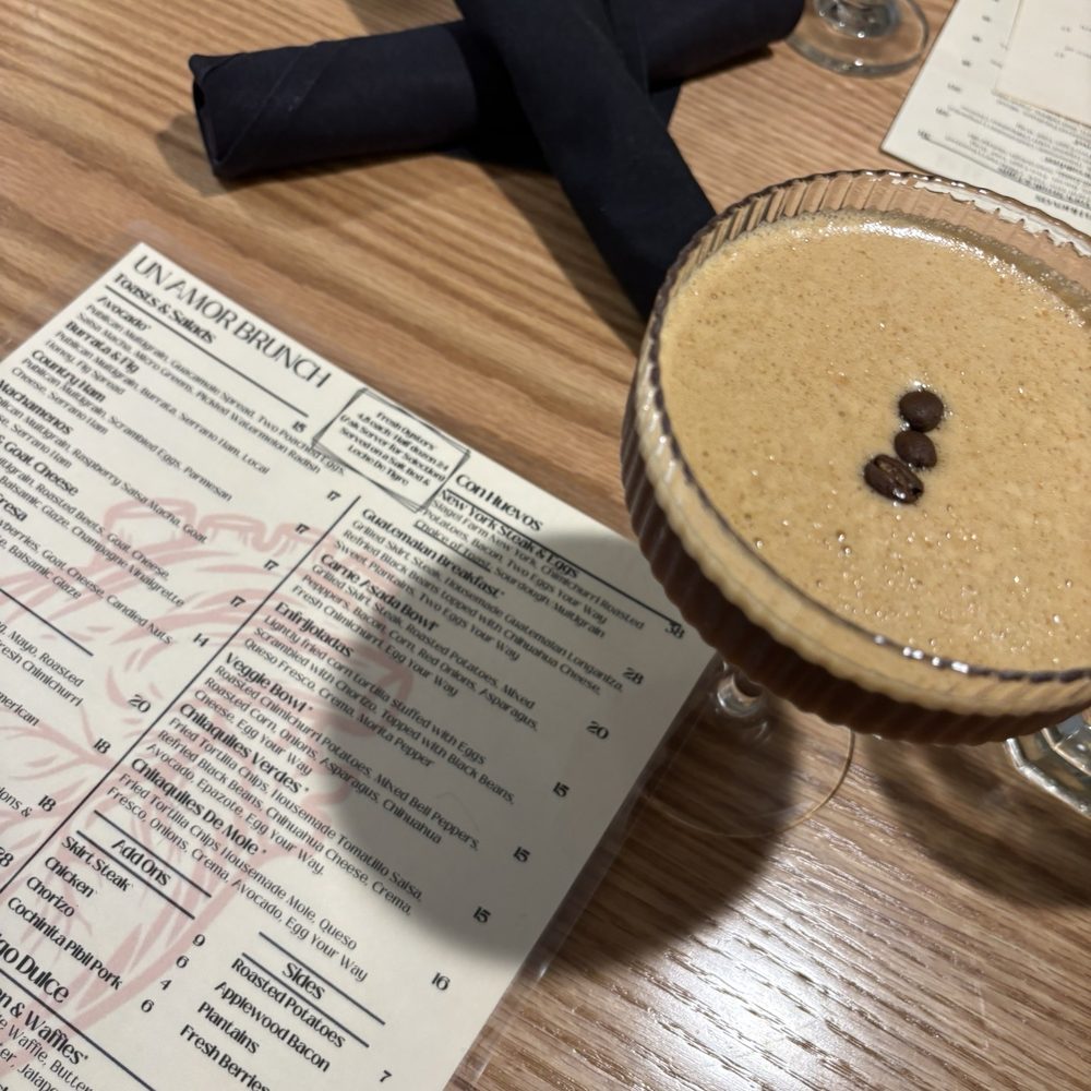 Un Amor - Espresso Martini w/ tequila - Breakfast & Brunch Near Me - Chicago, Illinois Un Amor - Espresso Martini w/ tequila - Breakfast & Brunch Near Me - Chicago, Illinois