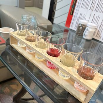 Witch Creek Tasting House - Ciders flight!! Tried them all and then took the picture ahah. - Comfort Food Near Me - Cornville, Arizona Witch Creek Tasting House - Ciders flight!! Tried them all and then took the picture ahah. - Comfort Food Near Me - Cornville, Arizona