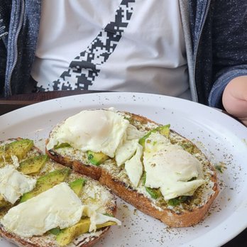 Calf & Chick - Avocado Toast with overeasy eggs - Breakfast & Brunch Near Me - Torrance, California Calf & Chick - Avocado Toast with overeasy eggs - Breakfast & Brunch Near Me - Torrance, California