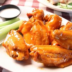 New York Pizza & Wings - Buffalo chicken wings. Served with celery and blue cheese or ranch. Try our wing and mac snack with any of our sauces.