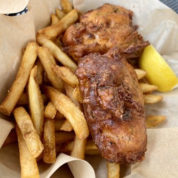 The Birds Cafe - 04.03.21 2-pc Fish & Chips $14.95 - Seafood Near Me - Bodega Bay, California