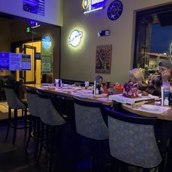 Aubrey's - Table that was reserved for 10 people for 6pm. Only 3 people sat there until the rest showed up at 7 pm
