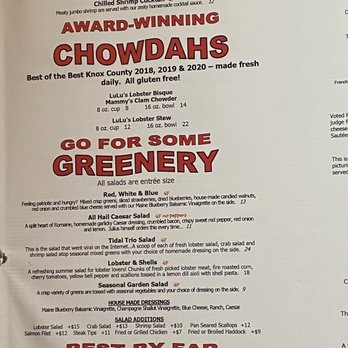 Claws - Chowder menu - Seafood Near Me - Rockland, Maine Claws - Chowder menu - Seafood Near Me - Rockland, Maine