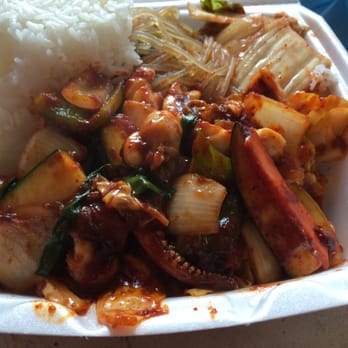 Me's BBQ - Squid stir fry - Korean Near Me - Honolulu, Hawaii Me's BBQ - Squid stir fry - Korean Near Me - Honolulu, Hawaii
