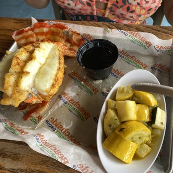 Crabby's Dockside - Lobster tail and veggies. - Seafood Near Me - Clearwater Beach, Florida Crabby's Dockside - Lobster tail and veggies. - Seafood Near Me - Clearwater Beach, Florida