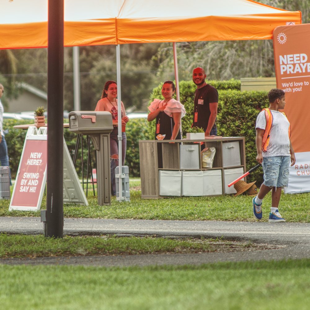 Radiant Church Brandon - Welcome tent has Bibles and T-shirts to give away... come get yours... - Churches Near Me - Brandon, Florida Radiant Church Brandon - Welcome tent has Bibles and T-shirts to give away... come get yours... - Churches Near Me - Brandon, Florida