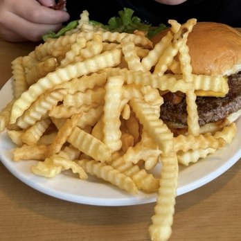 The Wheel Inn - Bacon Cheeseburger & Fries... Lots & Lots of fries!!! - Breakfast & Brunch Near Me - Watertown, South Dakota The Wheel Inn - Bacon Cheeseburger & Fries... Lots & Lots of fries!!! - Breakfast & Brunch Near Me - Watertown, South Dakota