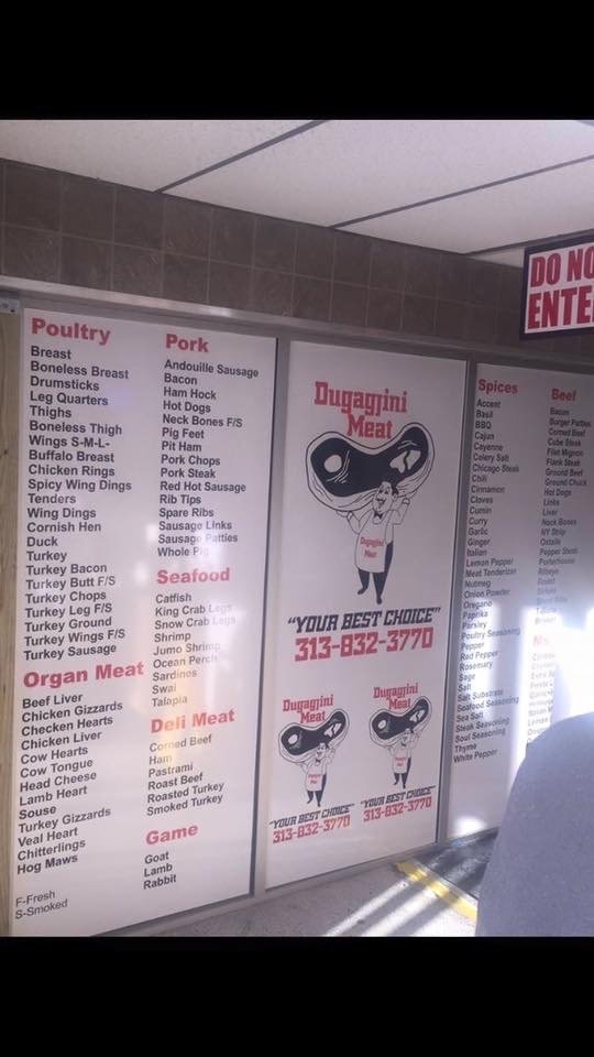 DUGAGJINI MEATS Updated August 2024 2800 Riopelle St, Detroit