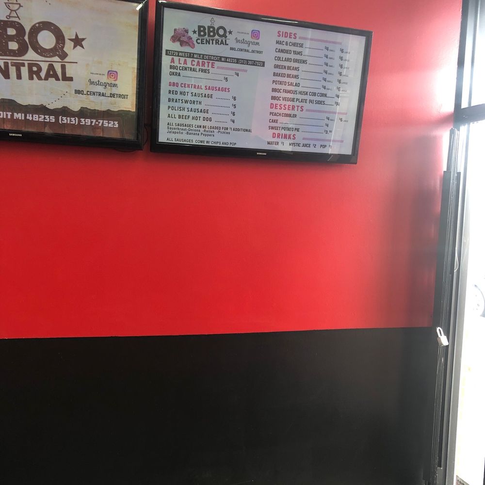 BBQ Central - Sides and desserts wall menu. - Barbeque Near Me - Detroit, Michigan BBQ Central - Sides and desserts wall menu. - Barbeque Near Me - Detroit, Michigan