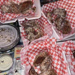 Wings, unlabeled so not sure on flavors Wings, unlabeled so not sure on flavors
