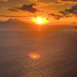 Maui Plane Rides - Sunset over Maui