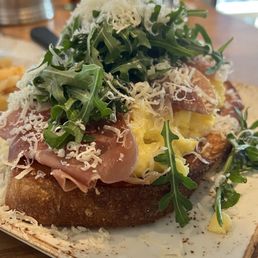 THIS!!! Please keep the Parmesan Prosciutto Toast on the permanent menu!!! It's was so good!!