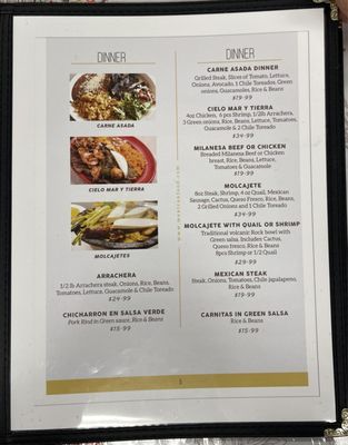Menu photo 2 El Angel Authentic Mexican Restaurant Springfield, OR