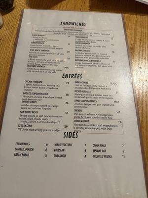 Menu photo 2 On The Deck Restaurant and Bar Atlantic Highlands, NJ