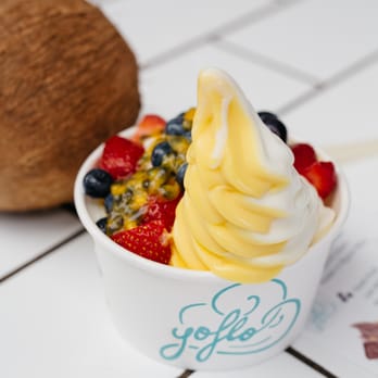 YoFlo - Coconut + Mango Swirl... Soo good! - Ice Cream & Frozen Yogurt Near Me - Byron Bay, NSW YoFlo - Coconut + Mango Swirl... Soo good! - Ice Cream & Frozen Yogurt Near Me - Byron Bay, NSW