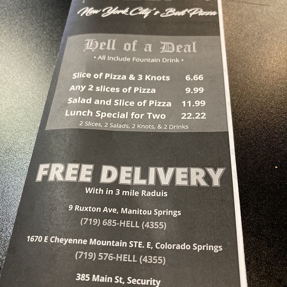 Ruffrano's Hell's Kitchen Pizza - Menu - Pizza Near Me - Colorado Springs, Colorado Ruffrano's Hell's Kitchen Pizza - Menu - Pizza Near Me - Colorado Springs, Colorado