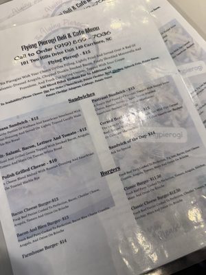 Menu photo 1 The Flying Pierogi Delicatessen Carrboro, NC Menu photo 1 The Flying Pierogi Delicatessen Carrboro, NC