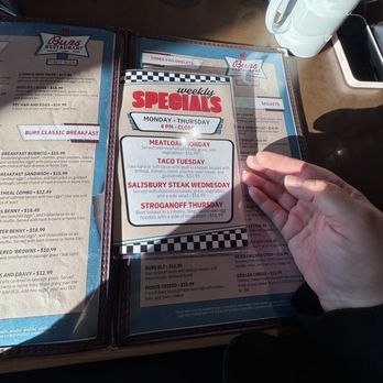 Burs Restaurant - Menu - Diners Near Me - Lakewood, Washington Burs Restaurant - Menu - Diners Near Me - Lakewood, Washington