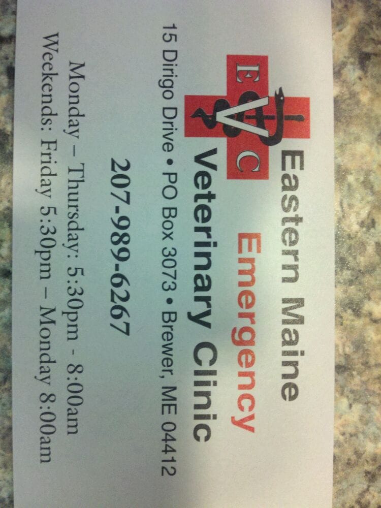 EASTERN MAINE EMERGENCY VETERINARY CLINIC Updated August 2024 14
