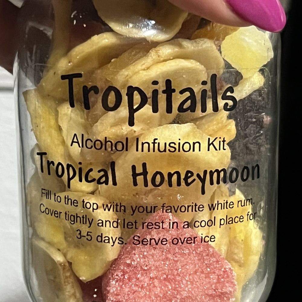 Sweet Shivers - a jar of tropical fruit - Desserts Near Me Sweet Shivers - a jar of tropical fruit - Desserts Near Me