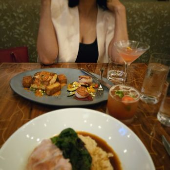 Eleven - Scottish Salmon entree--came w/ scallops & I added the crab cakes ((cut in squares)), worth every bite. You can't miss out on this. - New American Near Me - Pittsburgh, Pennsylvania