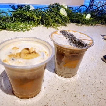GoGoJang Cafe - Banana and black sesame creme lattes - Desserts Near Me - New York, New York GoGoJang Cafe - Banana and black sesame creme lattes - Desserts Near Me - New York, New York