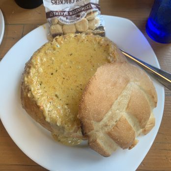Three V - Crab Soup was bisque like rich and full of crab pieces - New American Near Me - Plymouth, Massachusetts